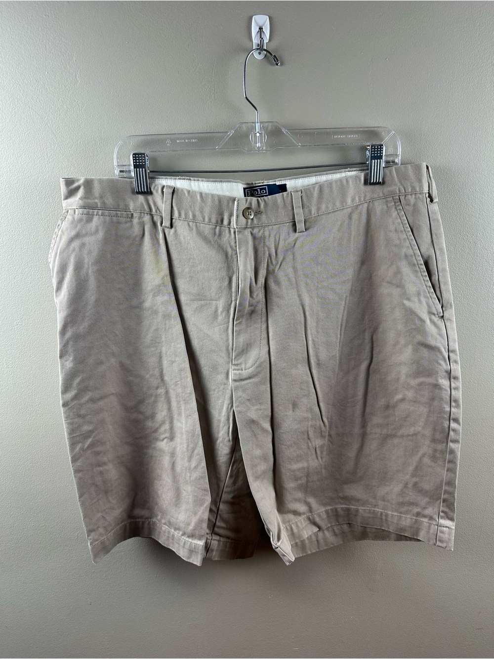 Ralph Lauren Men’s Flat Front Chino Shorts - Beige